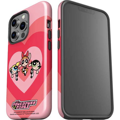 Cartoon Network Powerpuff Girls Hearts iPhone 15 Pro Impact Case